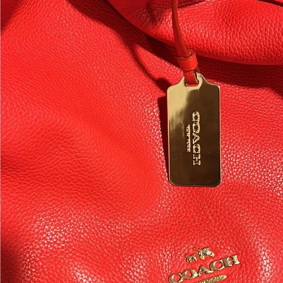 COACH - red leather bag